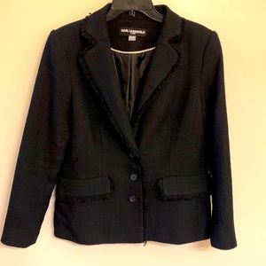 Karl Lagerfeld blazer, size 10, fringe detail